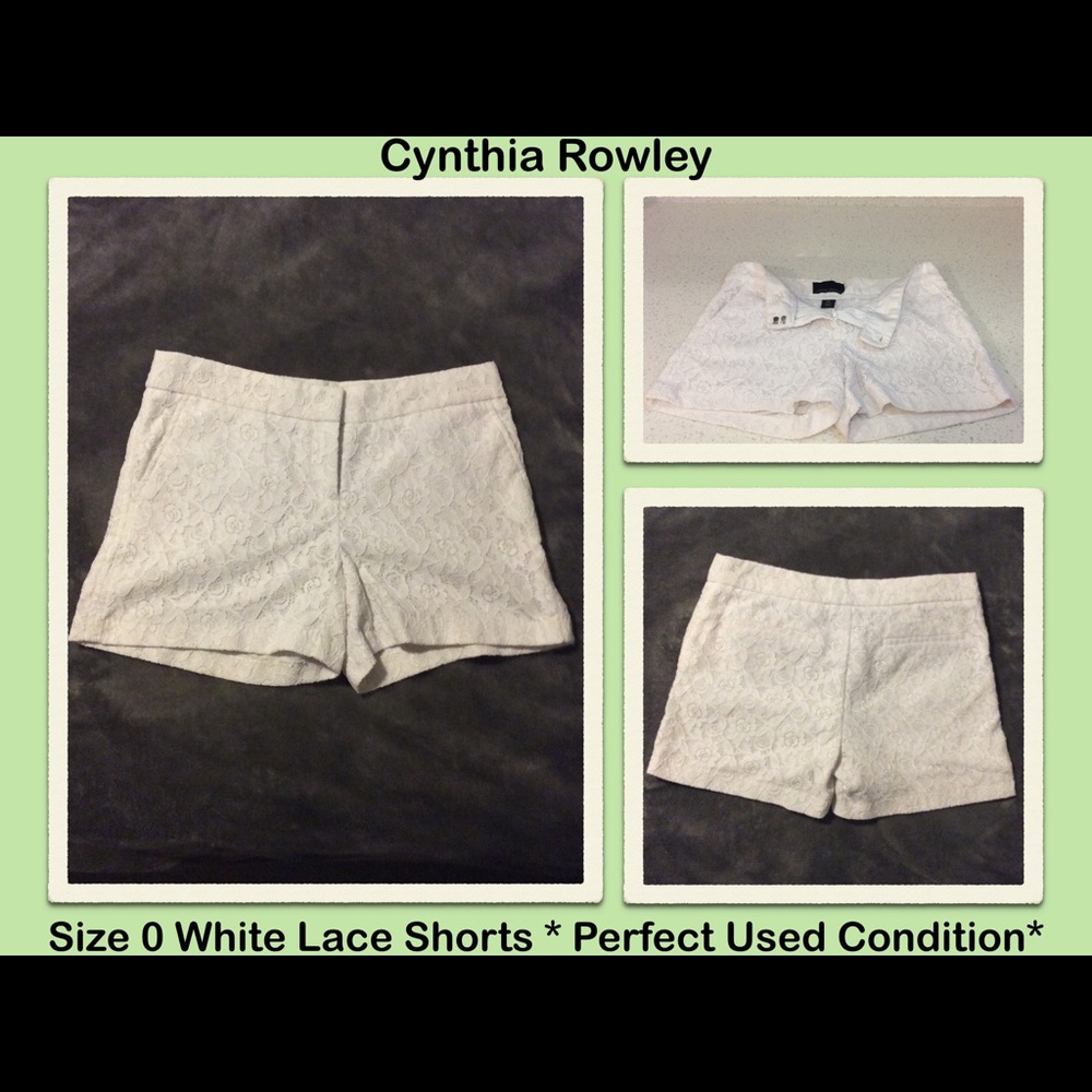 💥5 for $30💥 White Lace Cynthia Rowley Shorts